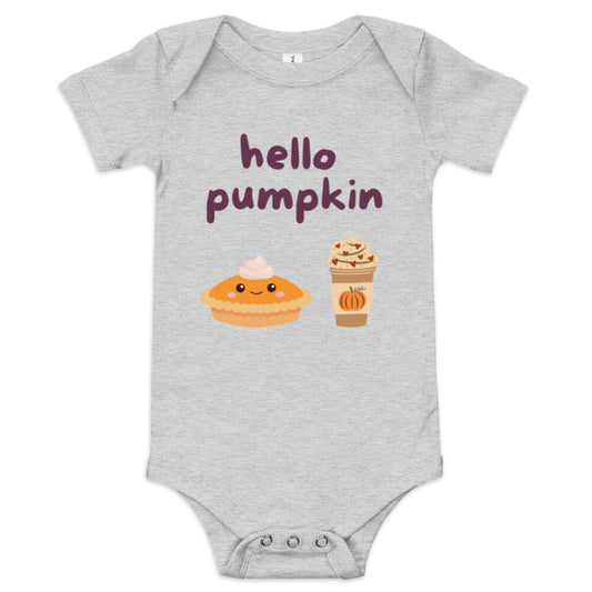 Hello Pumpkin Baby Onesie