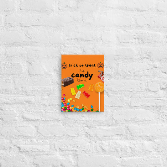 Its Candy Time Thin Canvas Print