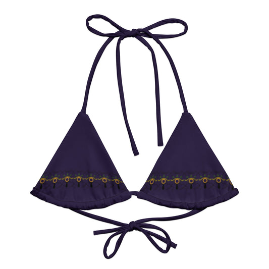 HIGHle Eggplant String Bikini Top